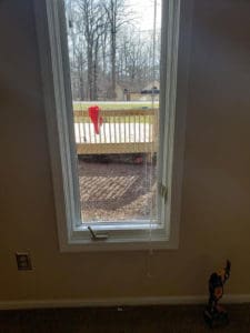 custom residential glass window with panes